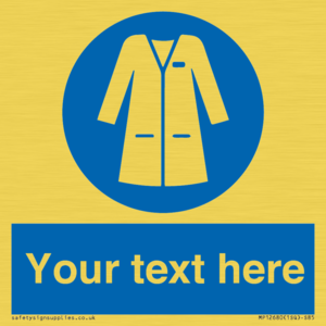 Custom Mandatory: Wear laboratory coat